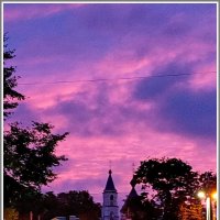 Малиновый закат. :: Владимир Попов