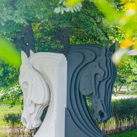 Шахматная беседка в Первомайском парке. город Курск :: Руслан Васьков