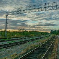 Закат на станции Кааламо :: Александр Филатов