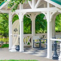 Шахматная беседка в Первомайском парке. город Курск :: Руслан Васьков