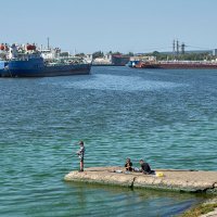 Поселок Шлюзовой в Тольятти. Рыбаки. :: Олег Манаенков Поселок Шлюзовой в Тольятти. Рыбаки. :: Олег Манаенков