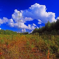 Август...Облака над трассой ЛЭП-500! :: Владимир 