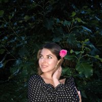 Девушка и роза.  #ЛейлаБашилова :: Лейла Башилова