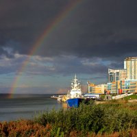 Радуга на над Волгой :: Ната Волга Радуга на над Волгой :: Ната Волга