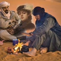 Оммаж ,, Миражи пустыни " с картиной художника Крамского. :: Владимир Безгрешнов