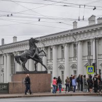 Аничков мост, кони Клодта :: Татьяна Машошина