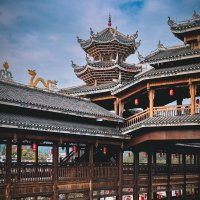 Мосты фэнъюй, или мосты ветра и дождя народности дун в Гуйчжоу :: Дмитрий Мосты фэнъюй, или мосты ветра и дождя народности дун в Гуйчжоу :: Дмитрий