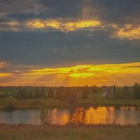 Осенние закаты в Удмуртской Республике... :: Леонид Абросимов