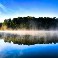 Утренний туман на озере. :: Милешкин Владимир Алексеевич 