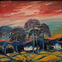 Бахарев В.М. Розовый закат. 2010 год. :: Мария Васильева Бахарев В.М. Розовый закат. 2010 год. :: Мария Васильева