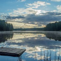 Утро на озере. . . :: Юрий Цыплятников Утро на озере. . . :: Юрий Цыплятников