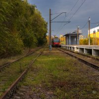 Электричка отъезжает :: Александр Синдерёв