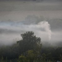 Дым из баньки. :: Леонид Иванчук