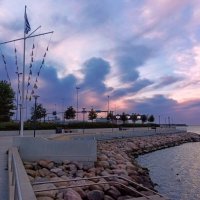 Закат на набережной Финского залива :: Veera V Закат на набережной Финского залива :: Veera V