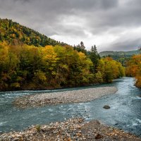 Сдияние рек Белая и Молчепа . Кавказский заповедник кордон "Гузерипль", Адыгея :: Дина Евсеева