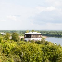 Вид с Троицкого холма на реку Колву :: Gen 