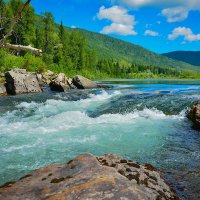 Начало порогов. :: юрий Амосов Начало порогов. :: юрий Амосов