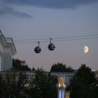 Канатная дорога "Воздушный трамвай" на ВДНХ :: Roman stories -