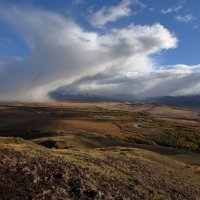 Курай...Снежная туча :: владимир 