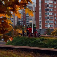 Тренировка на велодроме вечером. :: Татьяна Помогалова