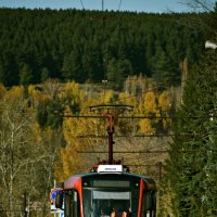 Горный трамвай...Златоуст. :: Александр Шимохин