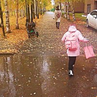 Октябрь...По лужам в школу! :: Владимир 