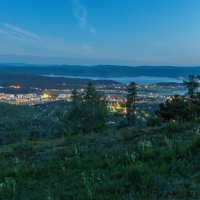 Ночной Миасс (03:11). Ильменский хребет, г. Миасс, Машгородок. :: Алексей Трухин