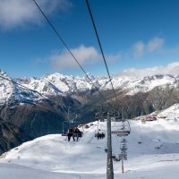 Канатная дорога на горе Мусса-Ачитара. Домбай. :: Дина Евсеева