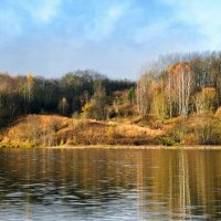 Октябрьским утром на озере. :: Милешкин Владимир Алексеевич 