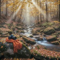 Осень в горах. Горный ручей :: Александр Семенов