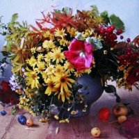 Осенний букетик :: Людмила Смородинская