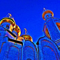 Зимний Храм с ..."телевизором" под крышей! :: Владимир 