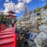 Японский сад в парке Галицкого Большой водопад Отаки :: Galina 