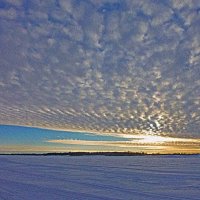 Декабрь...Река.Волнистые облака! :: Владимир 