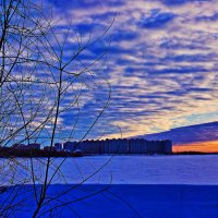 Декабрь... Зимнее утро над рекой! :: Владимир Декабрь... Зимнее утро над рекой! :: Владимир