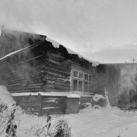 Бурное утро в сибирской деревне :: Сергей Шаврин