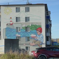 Стрит-арт на фасадах :: Сергей Швечков