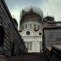 К Храму Христа Спасителя с Пречистинской набережной. :: Татьяна Помогалова