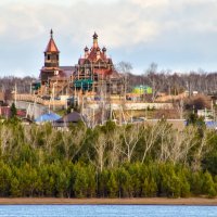 Село Барабаново, вид с правого берега Енисея :: Владимир Звягин