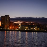 закат на озере :: Андрей Сосновский