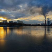 Гольяновский пруд готовится встать :: Андрей Лукьянов