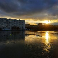 Гольяновский пруд готовится встать :: Андрей Лукьянов Гольяновский пруд готовится встать :: Андрей Лукьянов