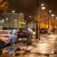 Ноябрьский мокрый вечер в городе :: Алексей Трифонов