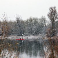 Каякинг в снежную погоду. :: Светлана Ищенко