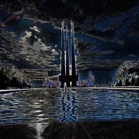 Ночная прогулка на площади "Трех штыков" :: Vladimir Semenchukov