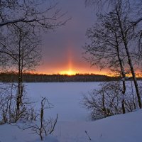 Зимний закат . :: Александр Иванович Шитов