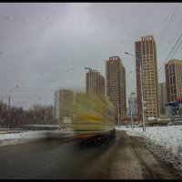 Зимний город в движении. :: Борис Яковлев