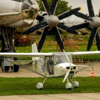 Самолет и самолетик. :: Сергей Воротников Самолет и самолетик. :: Сергей Воротников