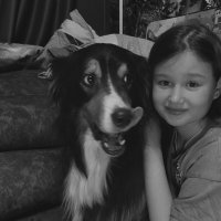 попытка сделать портрет с собакой или лизь сбоку) :: Артём попытка сделать портрет с собакой или лизь сбоку) :: Артём