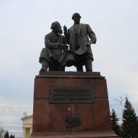 Памятник изобретателям первого российского паровоза Ефиму и Мирону Черепановым :: Serega SchütZ